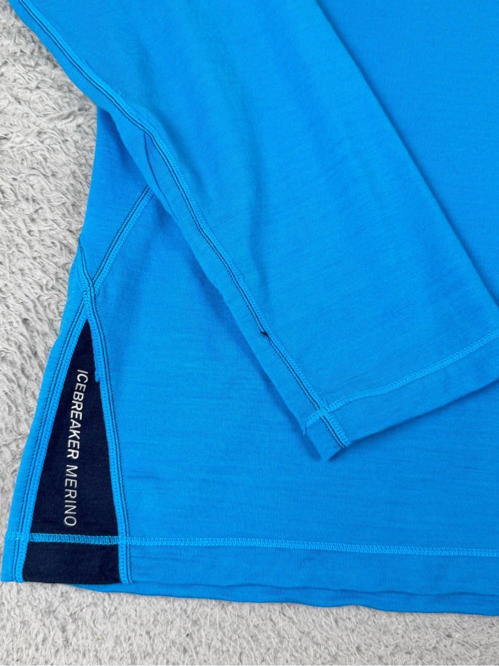 Icebreaker Merino Wool Bodyfit 200 Pullover Mens Large Blue Long Sleeve Outdoors - Picture 8 of 10